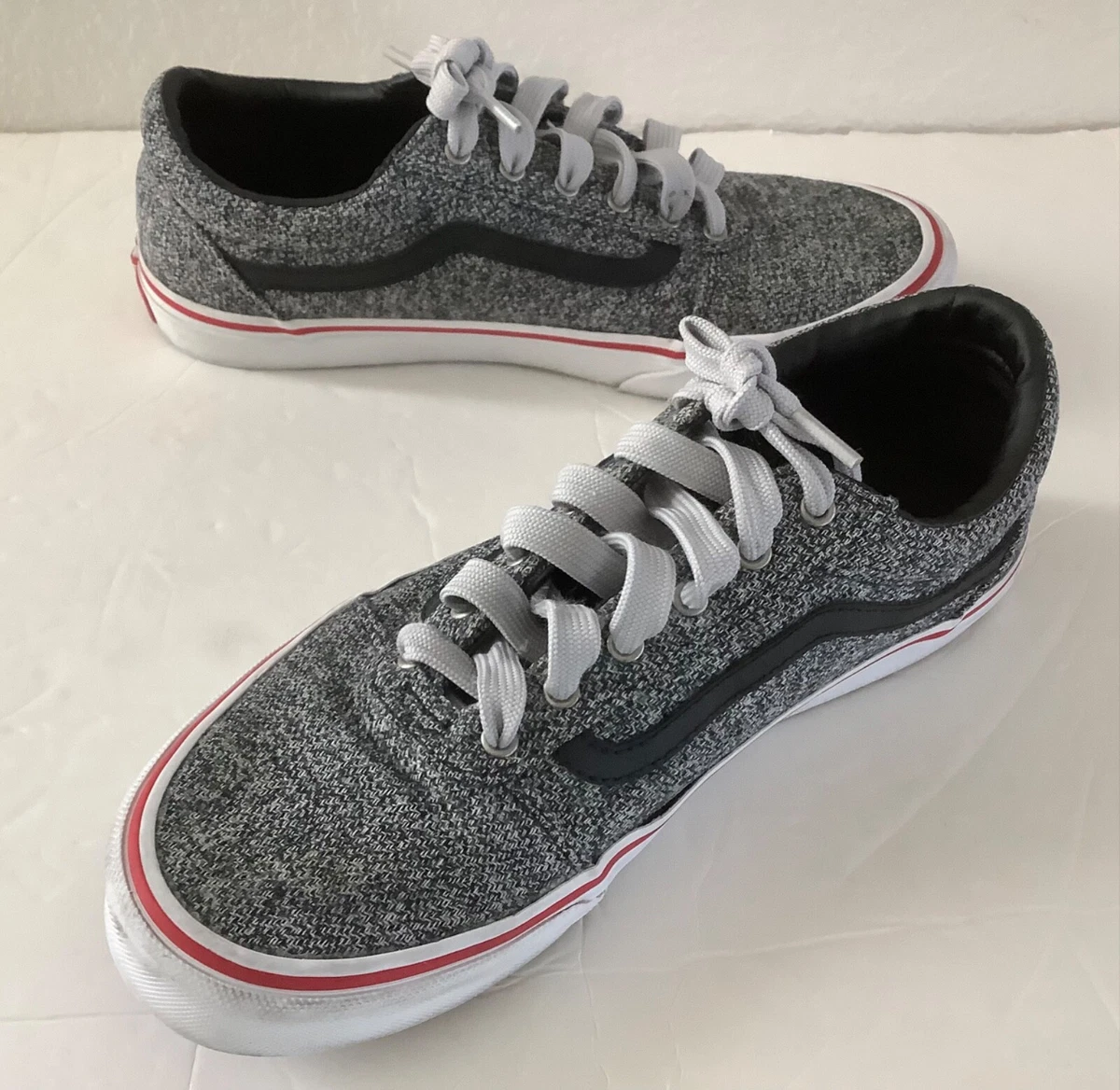 Vans Off The Wall Low Sneakers Shoes 508731 Youth Size 6 Gray