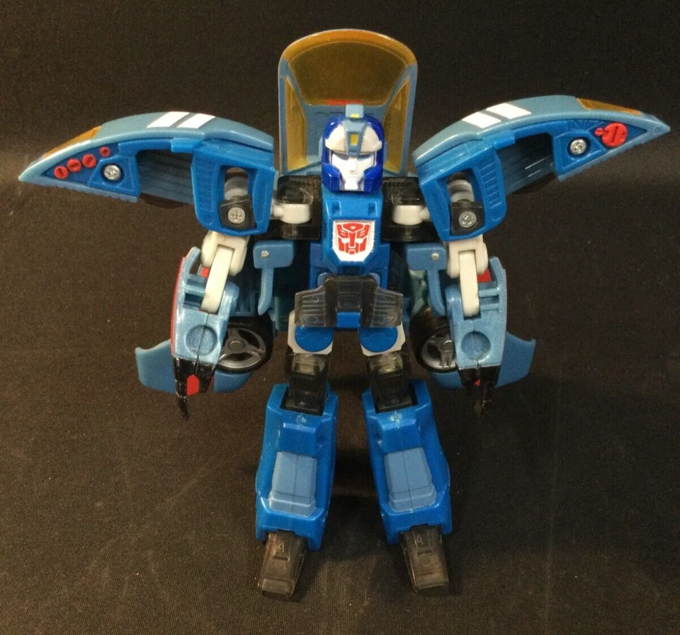 Transformers Cybertron: Robots in Disguise (2005) Blurr Figure COMPLETE w/ DVD - Image 2 of 4