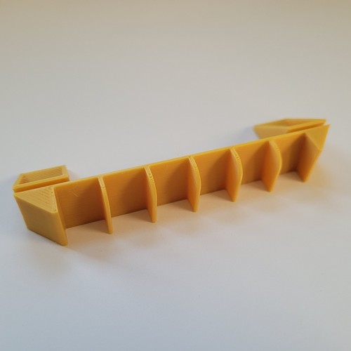 Hot Wheels SET of 2 YELLOW 3D Printed Car Display Slanted Stand Type 1 - Picture 3 of 6