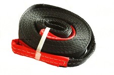 2 9000lbs Tow Strap 30 Ft Winch Sling Off-road Atv Utv Snatch Vehicle Recovery