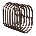 Shower Curtain Rings Shower Curtain Hooks Bronze Curtain Rings 12 Pcs Anti-Dr.