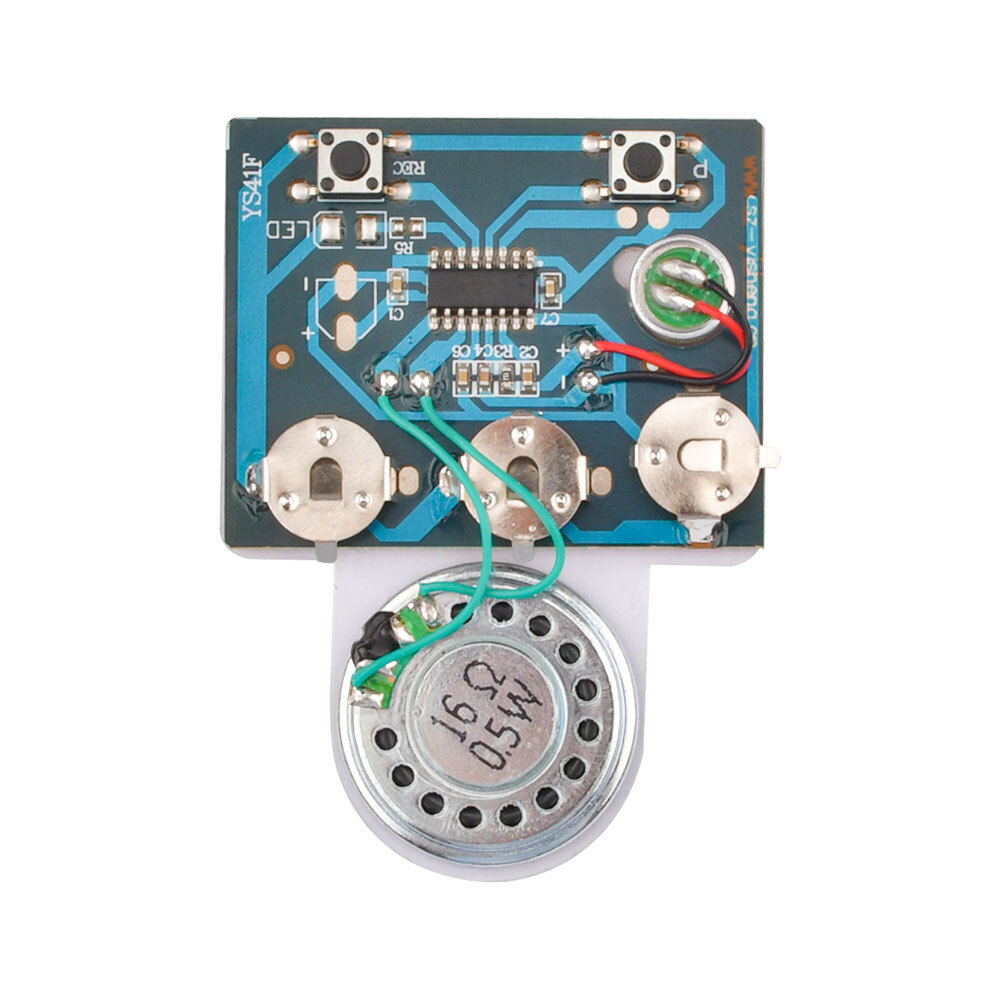 Music Chip Driver Module Recordable Sound Chip DIY 30-Second Recordable Voice Chip - Greeting ...