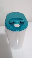 1 Gallon Pitcher Blue Atoll Lid and Tab with Clear Base Freezer and D