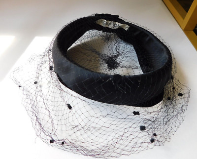 Vintage Cap-ette Original Black Ladies Hat