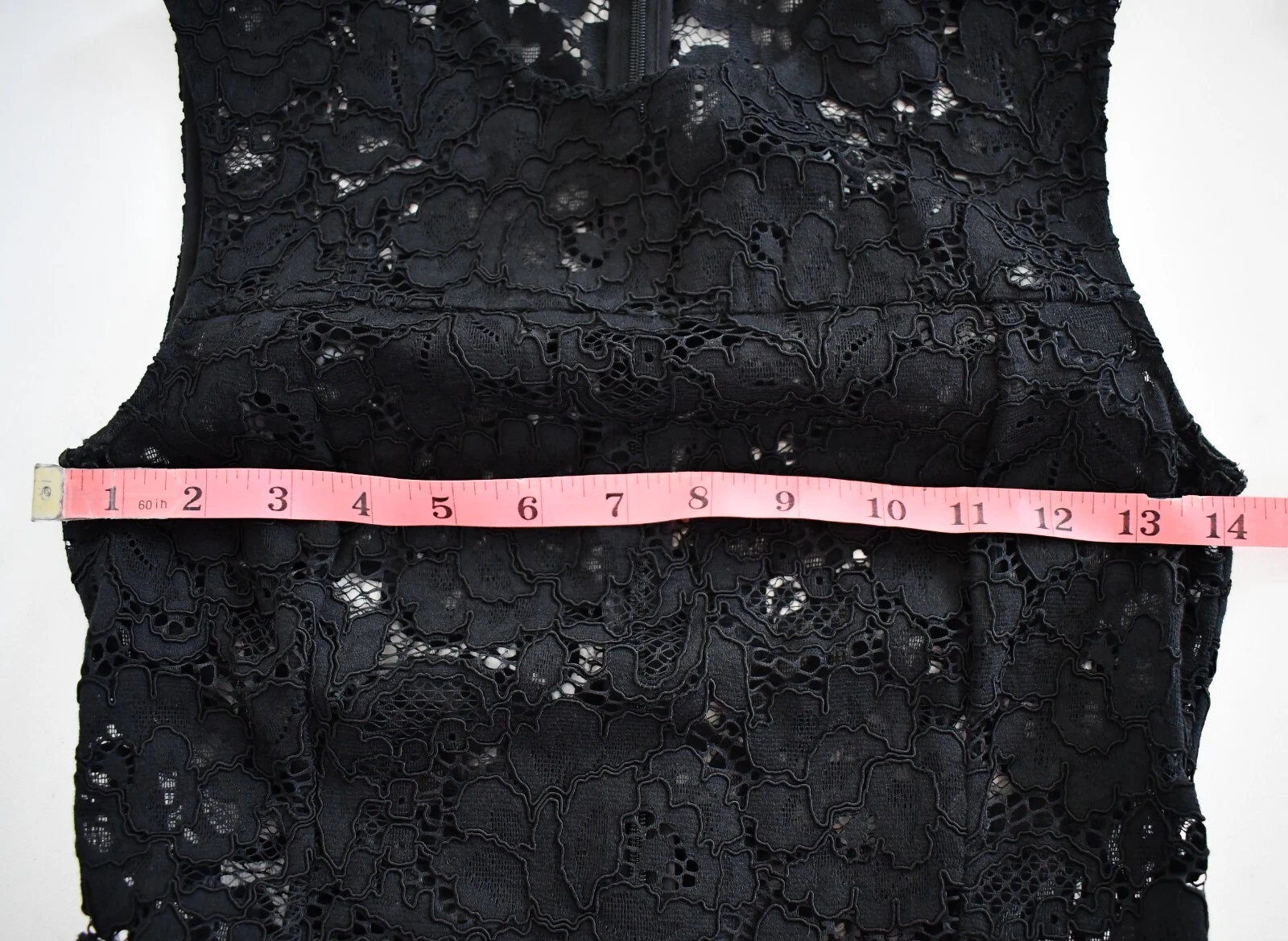 SAINT LAURENT (YSL) ?️ Abito da cocktail SAINT LAURENT nero PIZZO TRASPARENTE top GUAINA PRUGNA F34