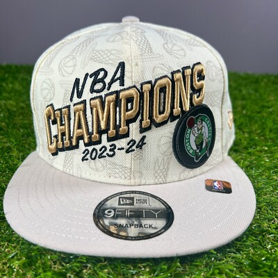 Boston Celtics New Era 2024 NBA Champions Locker Room Snapback Hat