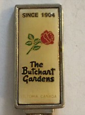 Vtg Souvenir Spoon Collectible Since 1904 The Butchart Gardens Victoria Canada