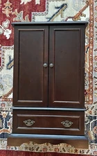 Vintage Large Bombay Company 21" Tall Jewelry Box Highboy Armoire Organizer