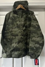 Champion Men's Packable Green Camo All Over Print Windbreaker Jacket  Sz XL