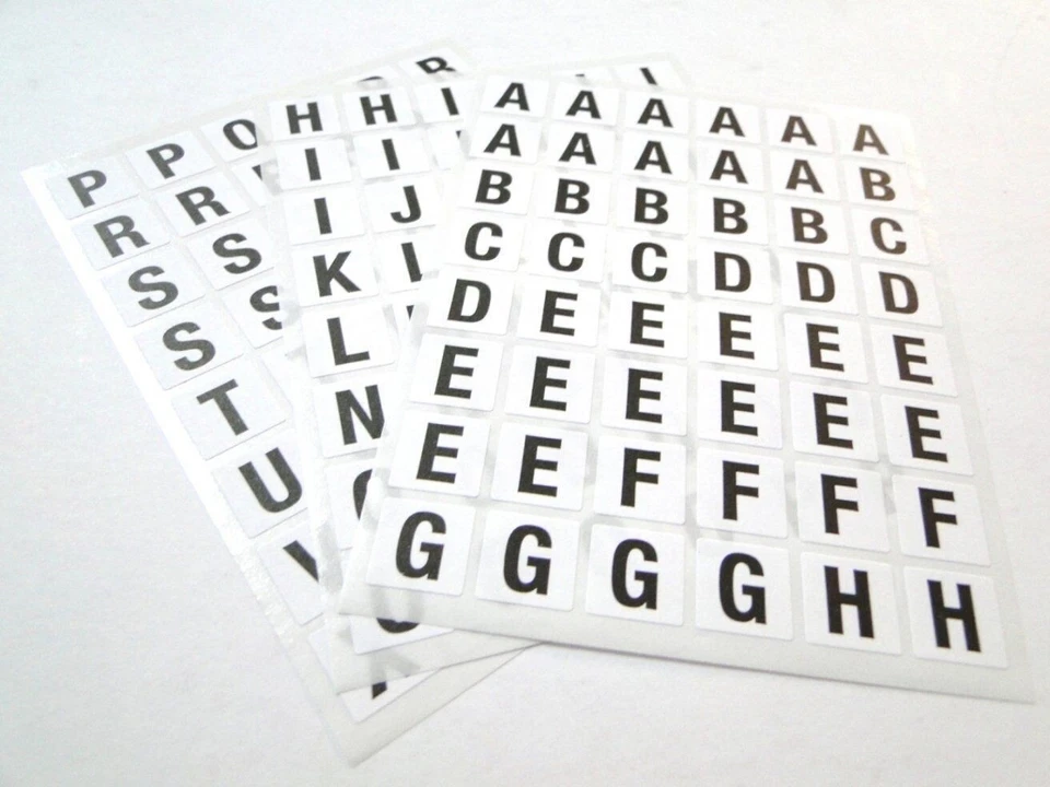 STIKKERS Pack of 144 Alphabet Stickers Self Adhesive Labels A-Z Name Office Sticky