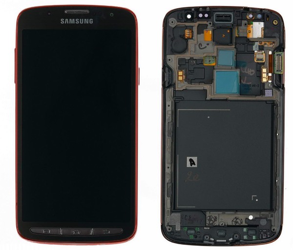 Original Samsung Galaxy S4 Active GT- I9295 Display Lcd Touch Screen Orange-image