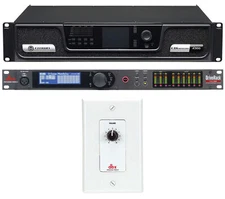 Crown CDI4300 CDI 4 x 300 Watt 70V Commercial Amplifier+DriveRack+Wall Control