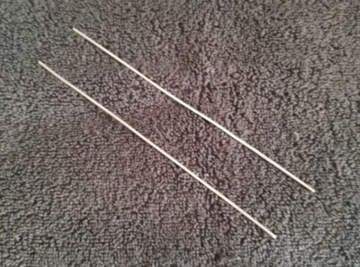 99.99% Pure Silver Wire for Colloidal Silver Generator Probes -Two 14 ga 6'' Long