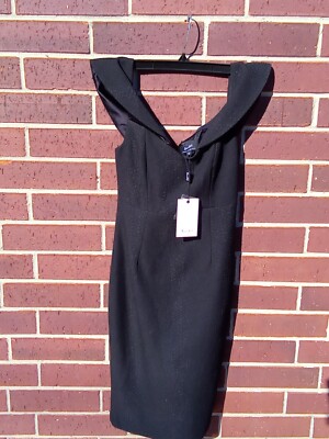 NEW $245 Bardot Women's Black Velvet Off-Shoulder Party Sheath Midi Dress S , | eBay NEW $245 Bardot Women's Black Velvet Off-Shoulder Party Sheath Midi Dress S , | eBay