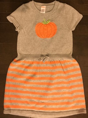 pumpkin sweater dress