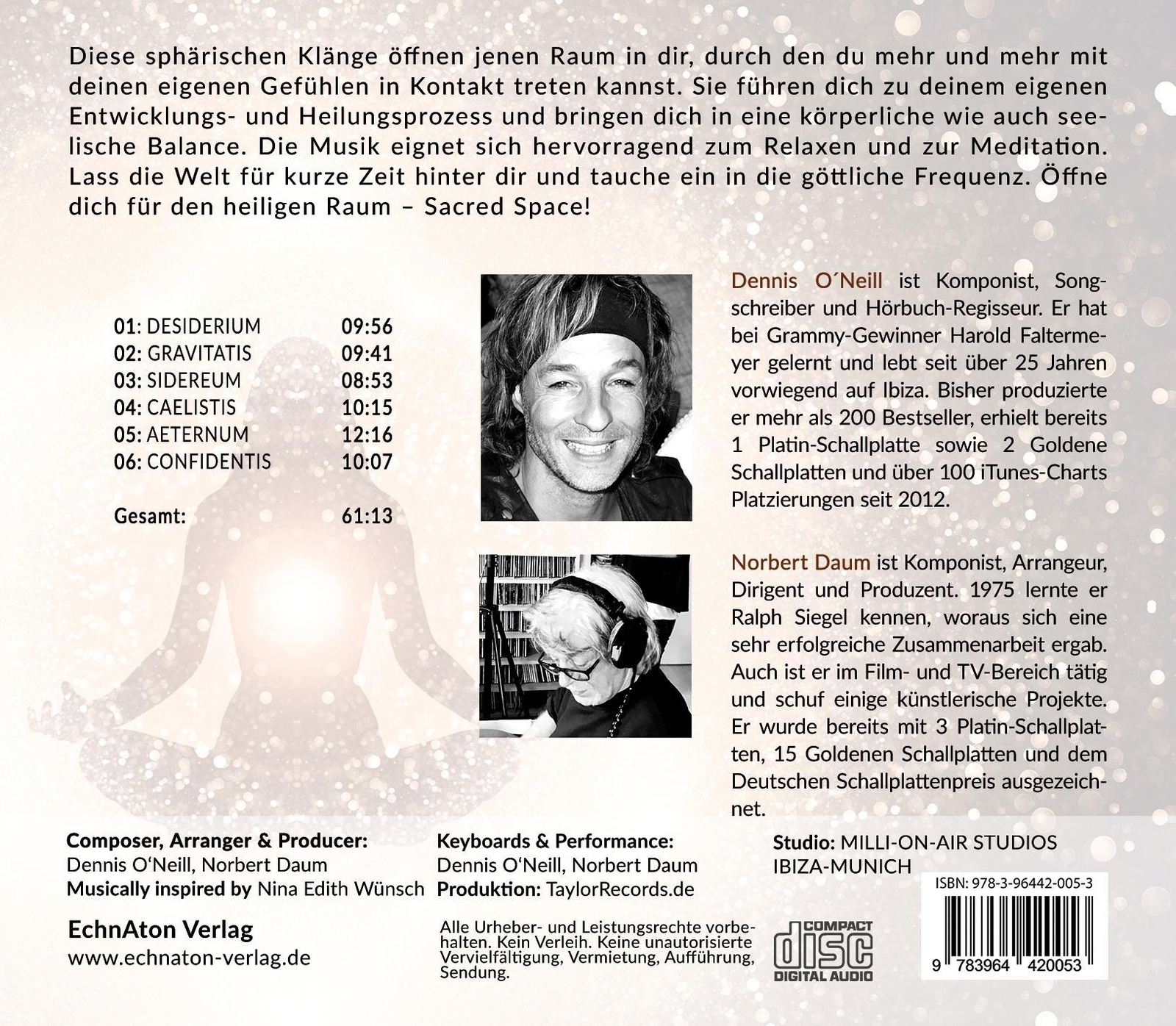 Thumbnail - Dennis O'neill (u. A.) | Sacred Space - Vol. 01 | Audio-cd | Deutsch