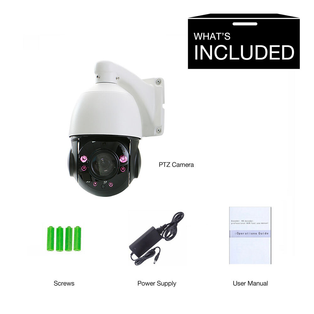 1080P 30X 4.5'' ZOOM 4in1 Speed Dome 2.0MP AHD/TVI/CVI/CVBS PTZ IR