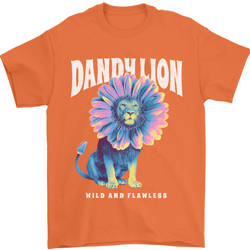 Dandylion Divertido León Hombre Camiseta 100% Algodón - Imagen 10 de 12