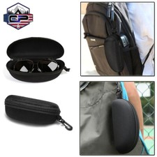 Portable Zipper Glasses Box Sunglasses Protect Hard Case Black Eyeglass Shell