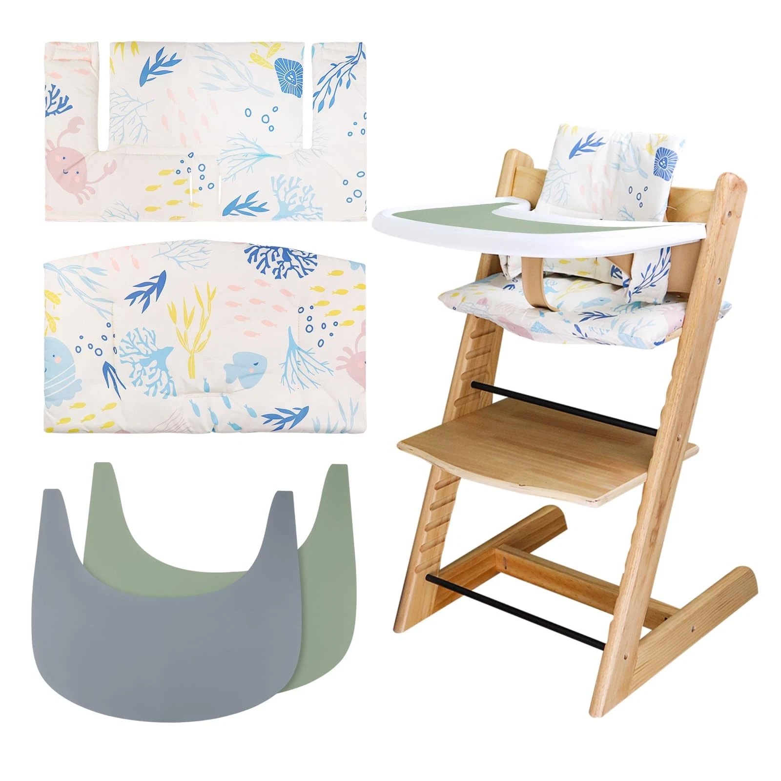 High Chair Cushion, Soft and Comfortable for Tripp Trapp High Chair Cushion, ...