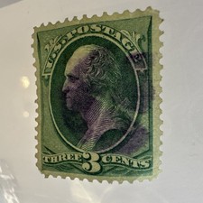 George Washington 3 Cent Stamp In Used Us Stamps (19th Century