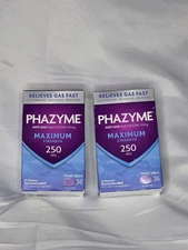 2-Phazyme Maximum Strength Gas and Bloating Relief Exp 2/26, 72 Soft Gels Total
