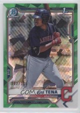 2021 Bowman Sapphire Edition Chrome Prospects Green Refractor /125 Jose Tena 0o1