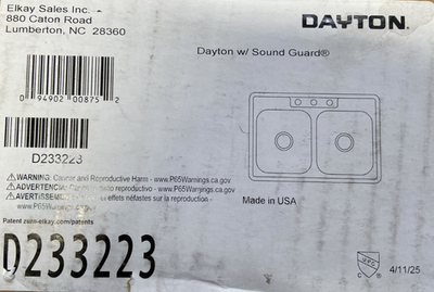 #ad #ad Elkay D233223 Dayton Stainless Steel 33quot; 3 Hole Equal Double Bowl Drop in Sink $67.99