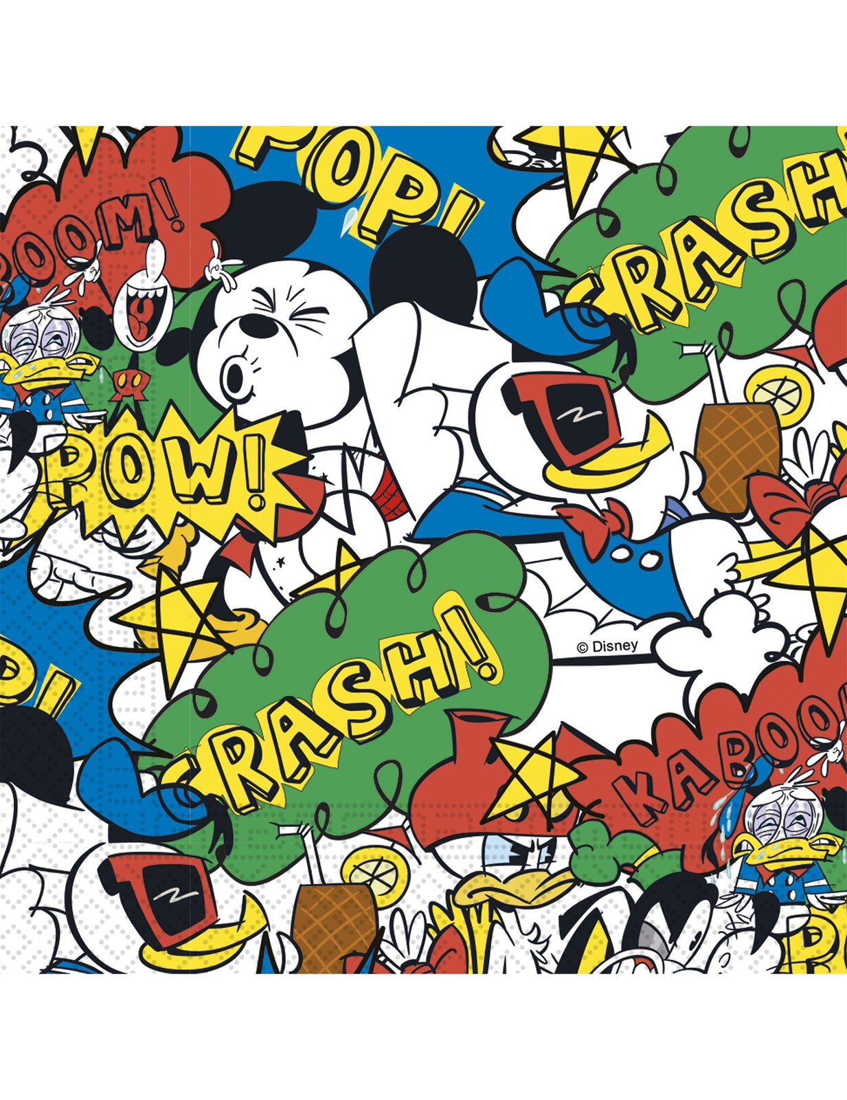 Disney PR89208 Pack of 20 Mickey Mouse Napkins - Super Cool by Disney 1690₽
