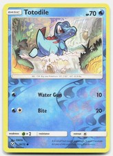 Shining Legends Totodile 18/73 Near Mint Pokemon Reverse Holo C Tcg Card