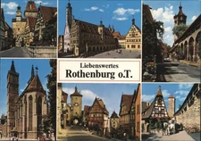Germany Rothenburg ob der Tauber Liebenswertes o.T.-Collage Views