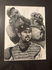 Jason Varitek  & Alex Rodriguez Hand Drawn Brawl, 11x14 Framed￼ — photo 1