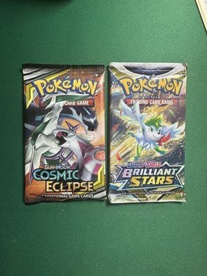 Pokémon Sonne & Mond Kosmische Finsternis Booster Pack & Brilliant Stars 