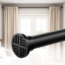 Extra Long Tension Curtain Rod No Drill by , 82 123 Inch Heavy Duty Tension Rod