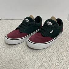 Vans Mens 7 Off The Wall Classic Black/Maroon Skateboard Shoes 500714