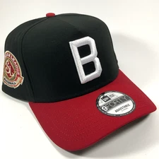 New Era Birmingham Barons Block B MiLb Exclusive 9FORTY A-Frame Snapback Hat Cap