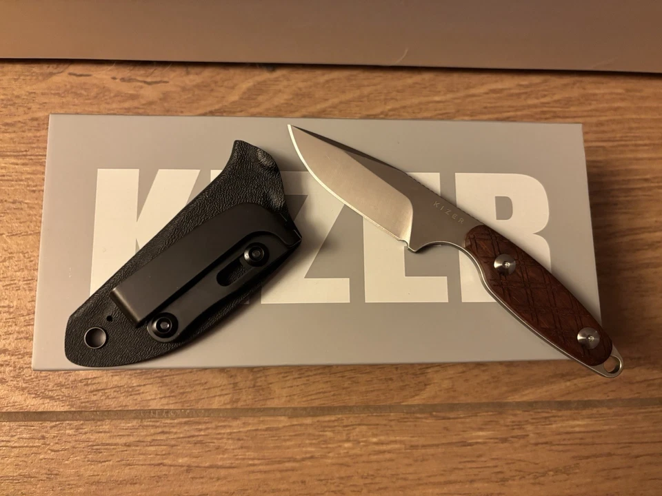 KIZER Muskrat S35VN Mkuruti Wood Handle - Bild 3 von 4