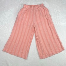 Anthropologie Maeve Small Nell Peach Pink Wide Leg Culottes Pants Beachy