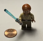 Lego Star Wars Clone Wars Obi Wan Kenobi Minifig w/ Lightsaber Dual Head sw0362