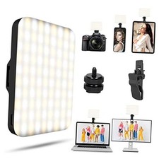 Selfie Light - USB-Rechargeable LED Phone Light - Portable Photo Light Black