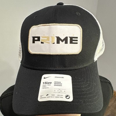 NWT Nike Coach Prime Classic99 Black Adjustable Snapback Trucker Hat Cap