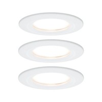 Paulmann LED Einbauleuchte Nova Coin 3Er Set Weiß 7,8 Cm Starr Warmweiß
