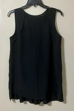 NWOT Womens Black Sleeveless Blouse Top Johnston & Murphy Since 1850 S Small