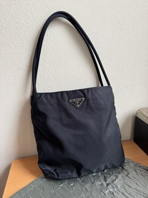 バッグ PRADA TESSUTO NYLON SHOULDER TOTE BAG PRADA TESSUTO NYLON SHOULDER BAG TOTE SMALL BLACK ITALY | eBay