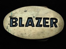 RA07128 VINTAGE 1970s  BLAZER  PICKUP TRUCK SOLID BRASS BTS BELT BUCKLE