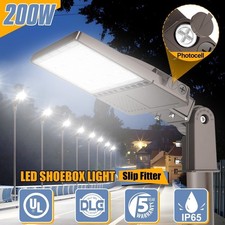 200W LED Parking Lot Light 30000lm Commercial Street Shoebox Pole Light 5000K