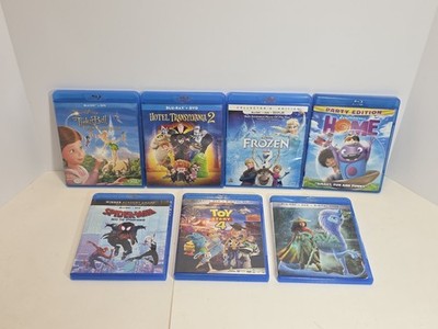 Disney Dreamworks Blu-ray Bundle 7 Movies  Cartoons for Children Kids Family