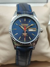 Vintage Citizen Automatic 21 Jewels Men’s Watch – Blue Dial Day-Date