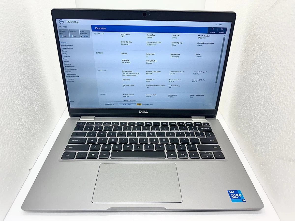Dell 8 GB Memory 256GB SSD Capacity PC Laptops & Netbooks for sale