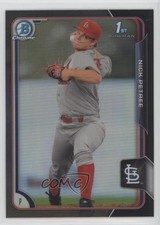 2015 Bowman Chrome Prospects Asia Exclusive Black Refractor Nick Petree c5r